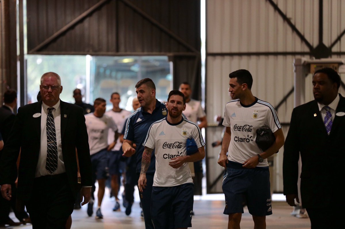 Both teams are in the building for #USAvARG. #OneNation