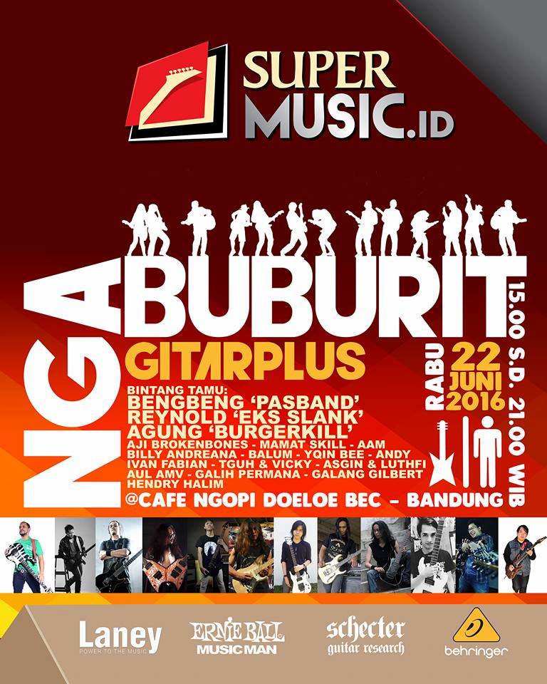 be there buat ngeliat gitarisnya AIR band, Beng2 and Mamat Skill :)