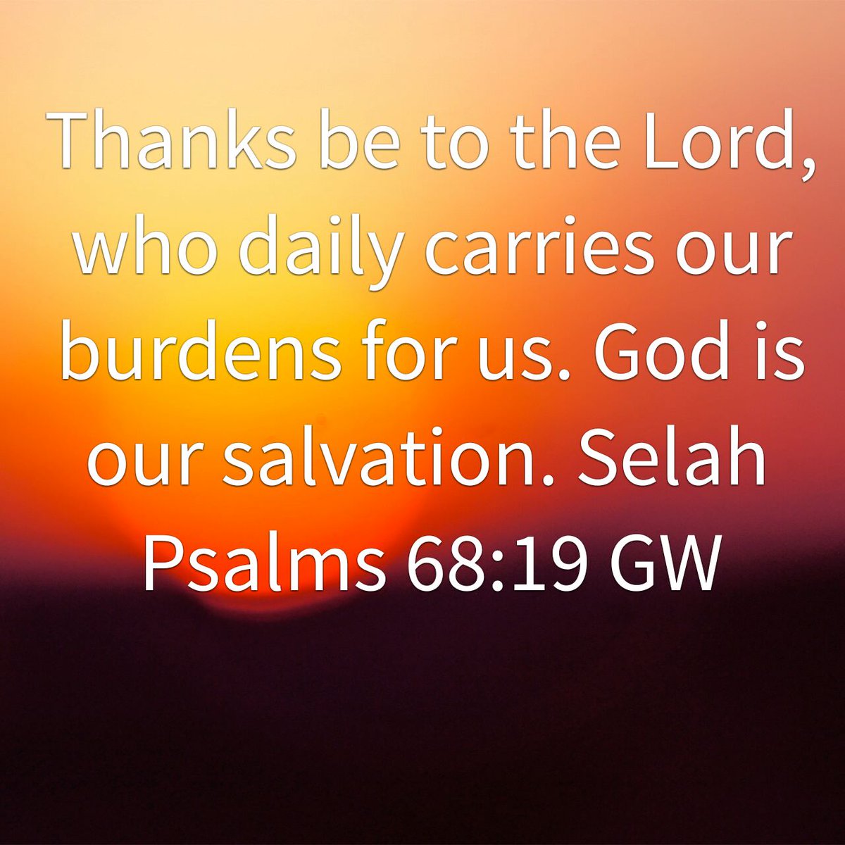 William_Chapel's tweet image. Thanks be to the Lord, who daily carries our burdens for us. God is our salvation. Selah
Psalms 68 GW