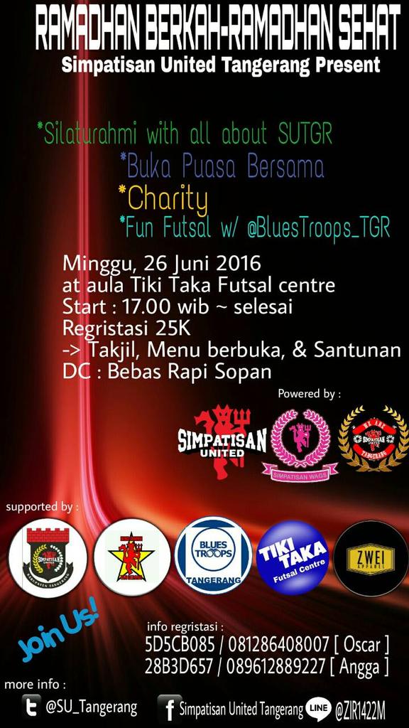 Juga diramaikan oleh temen2 <a href="/SimpatisanUtd/">Simpatisan United</a> <a href="/SU_Tangerang/">#SUTGR</a> <a href="/RedArmy_TGR/">-  R A T  -</a> <a href="/BluesTroopsTGR_/">Chelsea Tangerang</a>