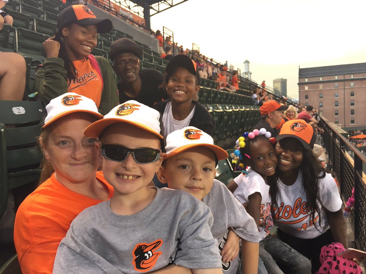 Orioles's tweet photo. Junior Orioles Dugout Club! #Birdland #Orioles https://t.co/RI6TEFT86n