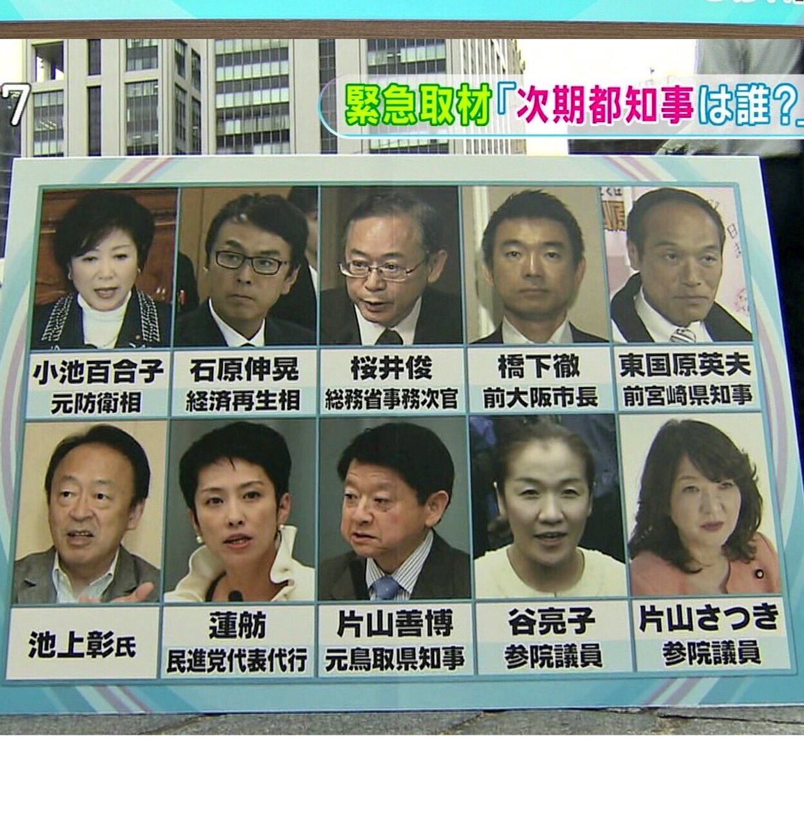 かわら Sur Twitter 次期都知事の写真の並びを見て 金田一少年の事件簿 の容疑者リストみたいにしか思えなくなって地味に面白い 東京都知事 金田一少年の事件簿