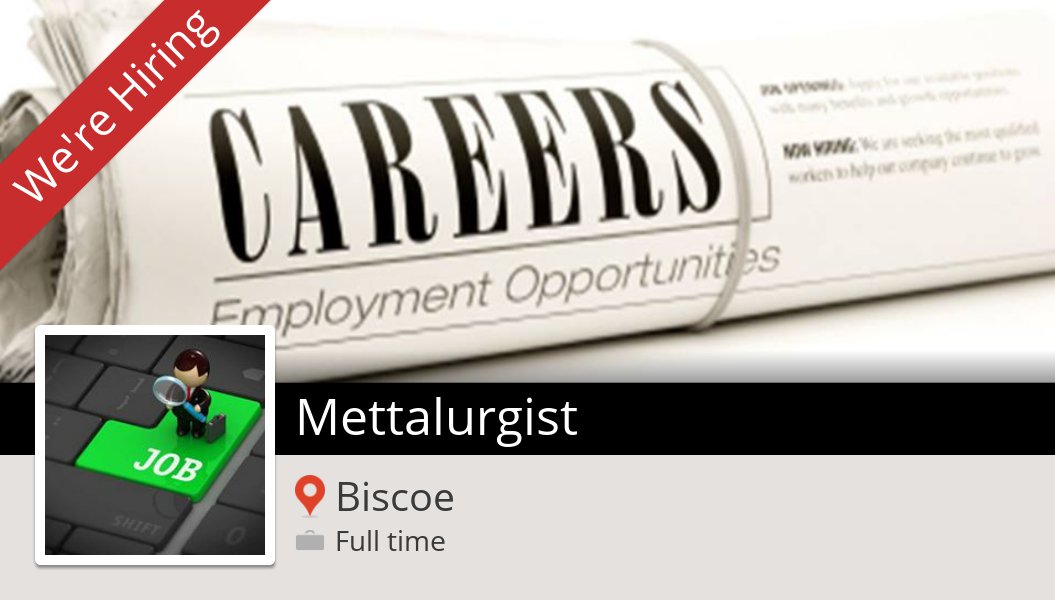 SamaraLeighS's tweet photo. New #job opening at #SimplicitySearchFirm in #Biscoe! Mettalurgist https://t.co/4CXMUeBNEf https://t.co/OTuyhbs7JW