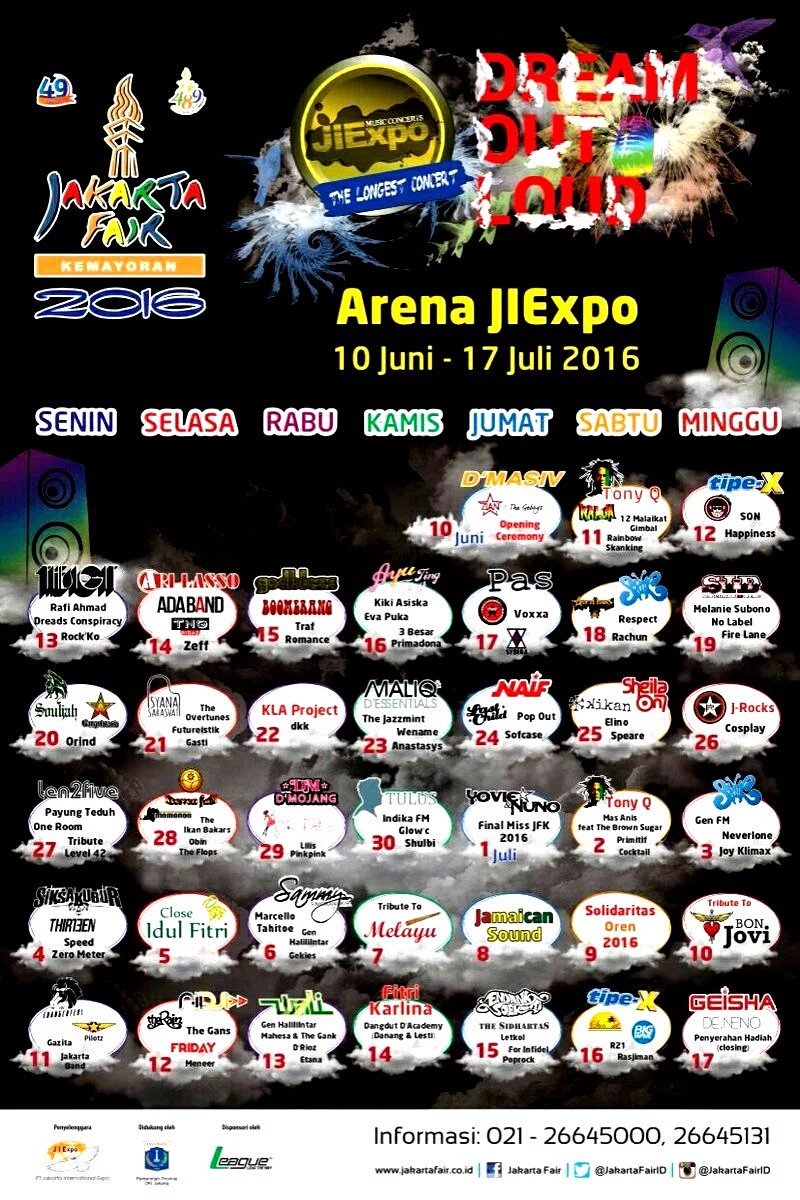 SIKSAKUBUR live Jakarta fair Kemayoran 4 juli 2016 - Merapat yauwww \m/