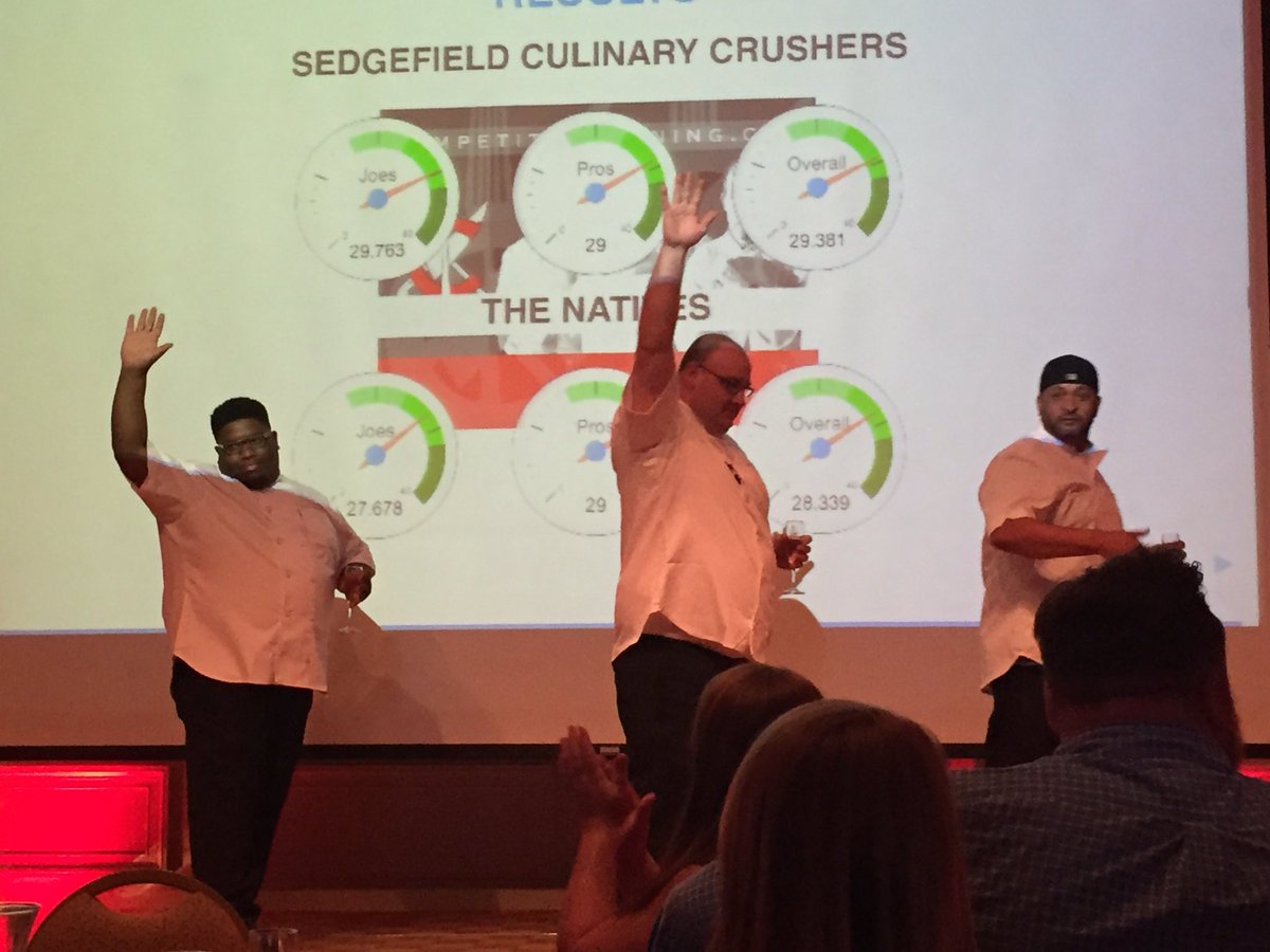 ptwright's tweet image. Congrats to the Sedgefield Culinary Crushers of @Sedgefield1926 on tonight's #Compdiningnc victory! @WFMY