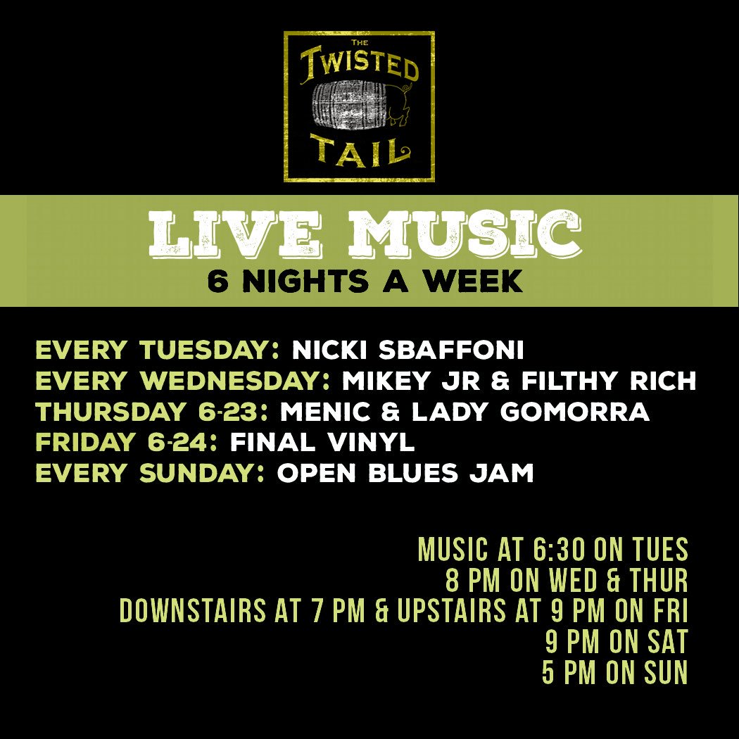 TwistedTailPhl's tweet photo. Looking for #livemusic? You're in the right place. Blues, Soul, Rhythm. #PhillyTonight  #NoCover https://t.co/NWhTYslImb