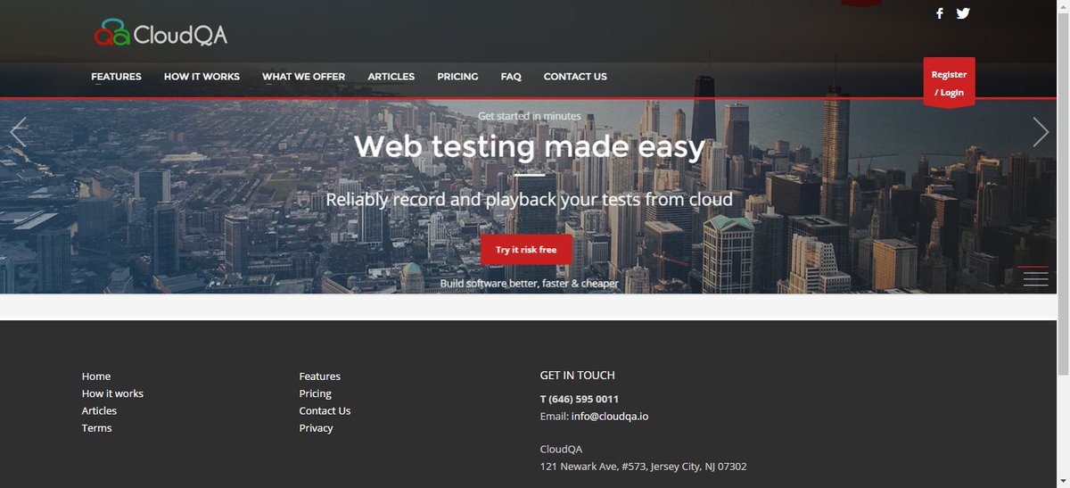 problemsolvedco's tweet image. CloudQA @cloud_qa - The easiest & most comprehensive cloud-based Web Application testing solution