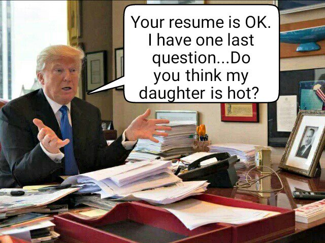 therightswrong's tweet photo. #JobInterviewAtTrumpCampaignHQ https://t.co/Adttl7ABjZ