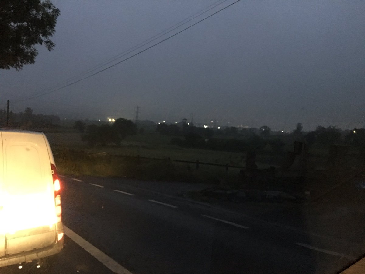 #glastonburytraffic #GlastoFest #glasto  #glastotraffic My first glasto sunrise... Except from the a37