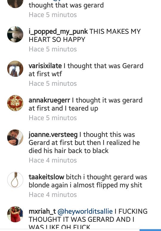 Mafee21s's tweet photo. "I THOUGHT THAT WAS GERARD" https://t.co/EarHkdkcAw