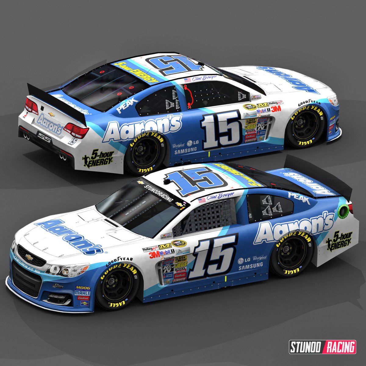 StunodRacing's tweet photo. @ClintBowyer Aaron's 2016 from @amsupdates! #nascardesign https://t.co/tgGiMsgSxU