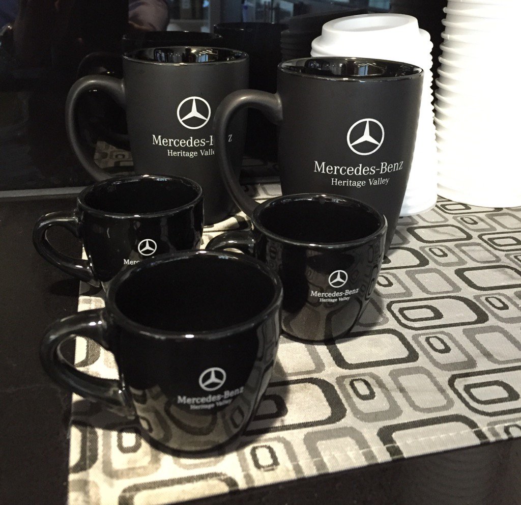 MercedesYEG's tweet photo. New cups for the customer lounge :) https://t.co/8ak9wzUjih