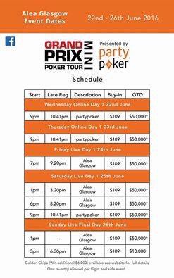 scottish_poker's tweet photo. GPPT Mini $109 with $50,000 gtd Glasgow Day 1 online starts tonight. Day 2 live Sunday Alea.
https://t.co/eQeWCVnSq2 https://t.co/UcgBrQkUra