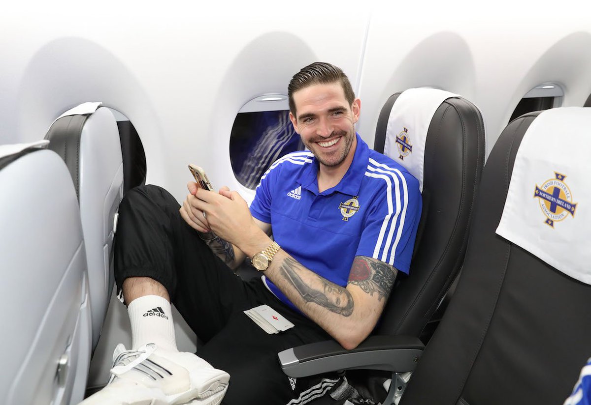 NorthernIreland's tweet image. PICS | When you hear you're through to the last 16 of @UEFAEURO 😃💚#DareToDream #GAWA