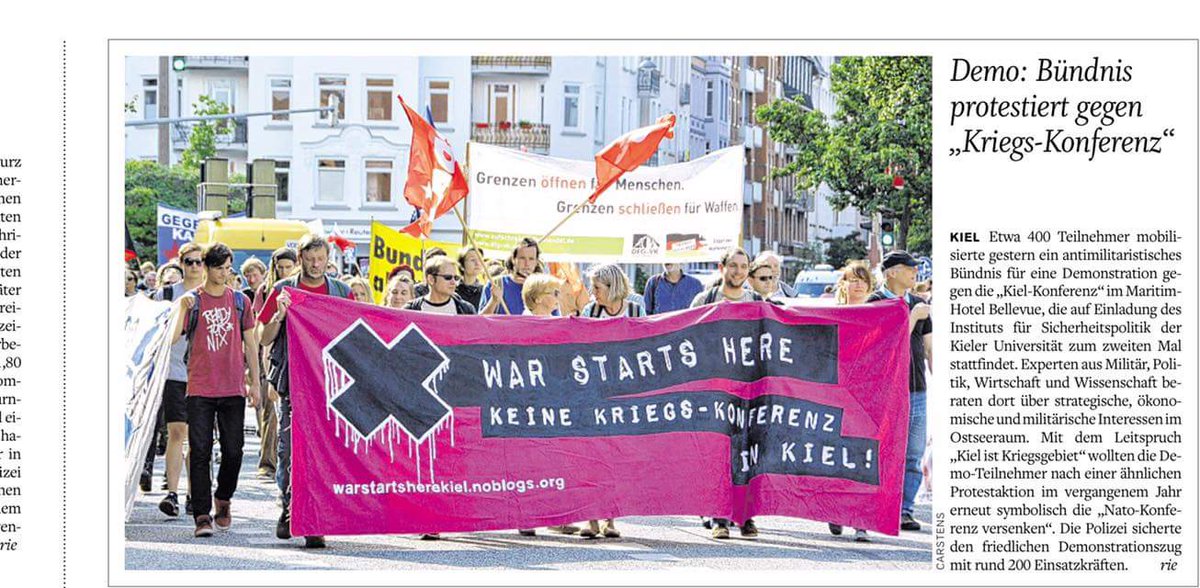 lgbeutin's tweet photo. Wenn's optimal läuft, übernimmt Presse Inhalt der Demo&amp;setzt 1schönes Foto daneben :-) #KielConference #KielerWoche https://t.co/Dydgb18Ad3