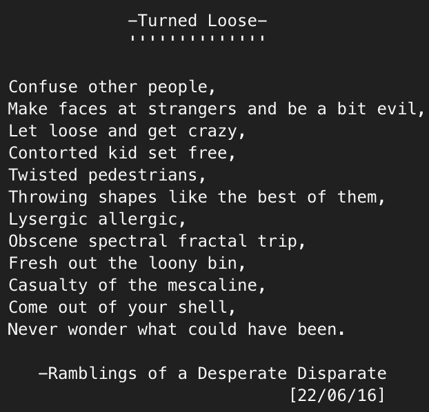 EscapistTimes's tweet photo. Turned Loose 

Ramblings of a Desperate Disparate #spokenword #hiphop #bristol #poem #poetry #writtenriver #writer https://t.co/77MJioVFVm
