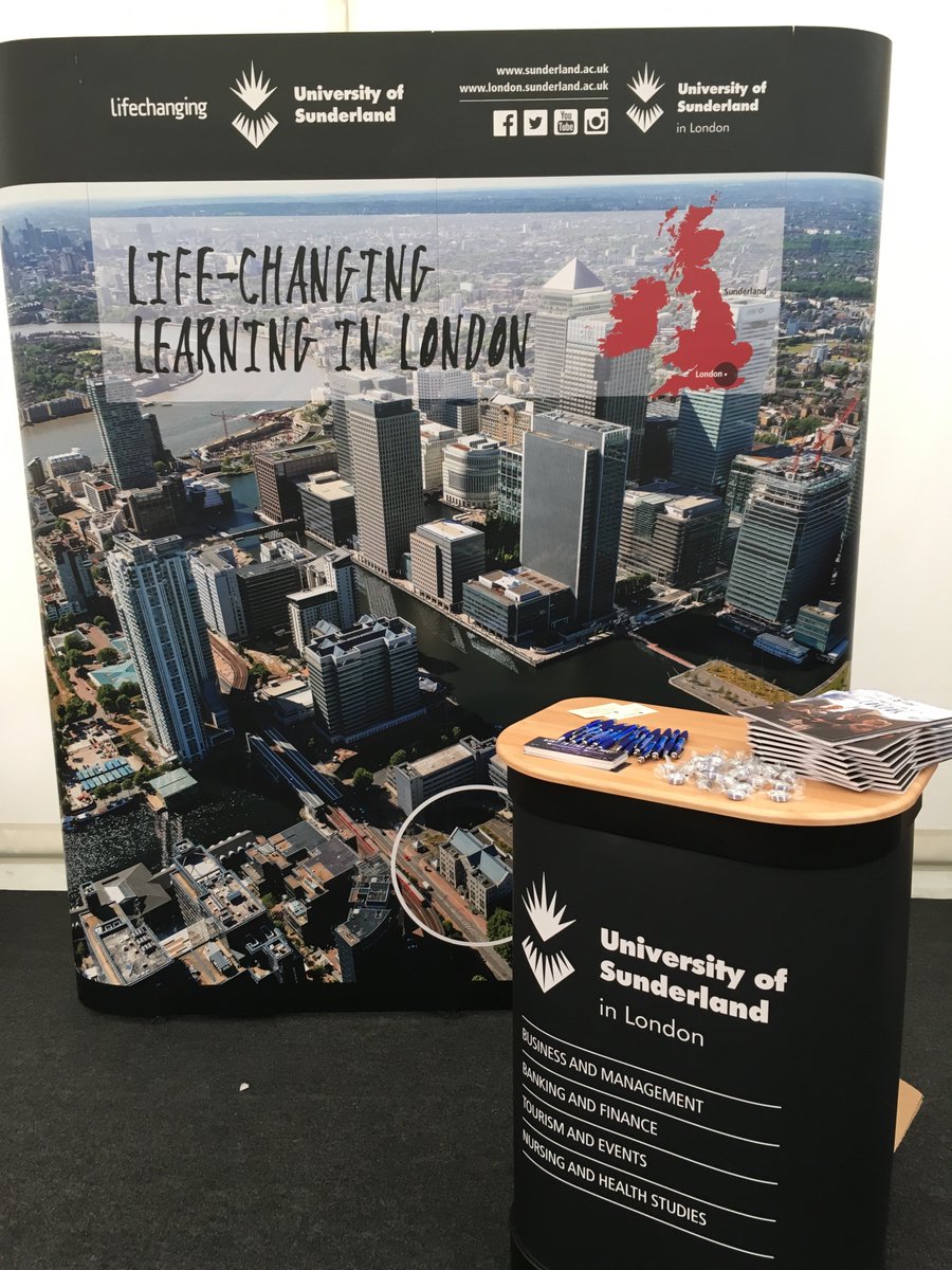 uniofsun_london's tweet image. All set for the UCAS fair. Pop in to Greenwich university for more info about @UoSinLondon. #lifechanginglearning