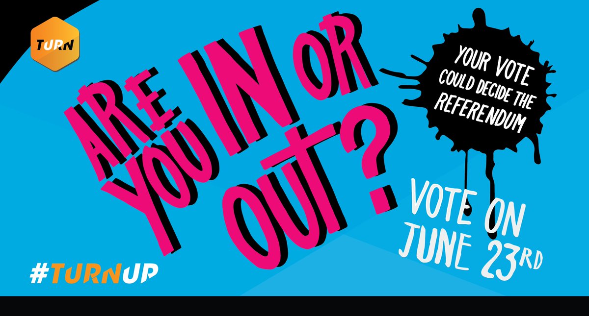 sheffhallamuni's tweet photo. Will you #TurnUp on Thursday? Your vote could decide the #EUref.

#generationEUvote https://t.co/Tu10lvTyrP