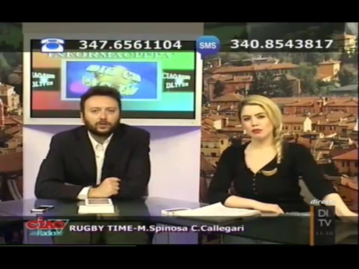 Gloriaglori's tweet photo. @RugbyTimeOf vi aspettano ora solo su #ditv210 #ciaoradio e streaming !!! 🏈🏈🏈 #news #rugby #estate2016 #diretta https://t.co/WDJhMF3pmT