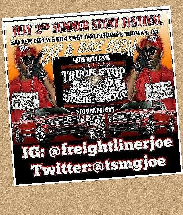 bosslady_amy1's tweet photo. #July2 #July3🌟
#SummerStunt #CarAndBikeShow 🔥🎥 @pastortroydsgb @TsmgJoe performing LIVE!
#SalterField🏢
#MidwayGa🚨 https://t.co/l8wIXvNxkF