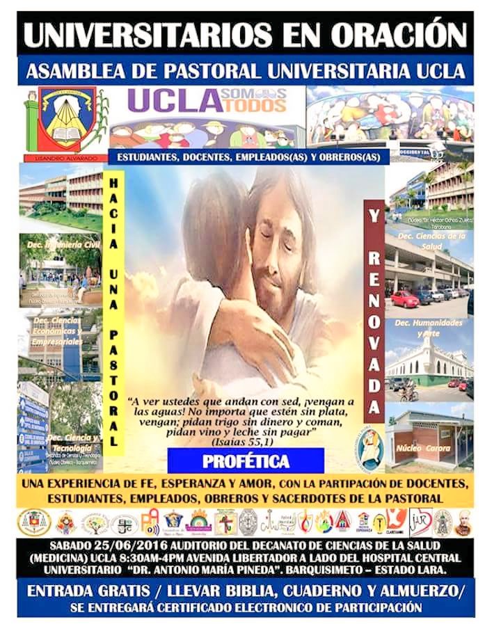EsperanzaUCLA's tweet photo. Universitarios en Oración 25/6 #RumbaconDios #100%CATOLICOS #IGLESIAENSALIDA #Hagamoslio #Barquisimeto #Yaracuy https://t.co/C7IJddu7RO