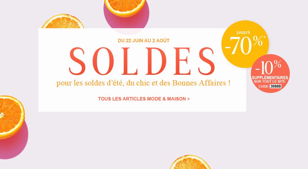 Du Chic et des Bonnes Affaires avec des réductions jusqu'à -70% ! #soldes laredoute.fr/espace-soldes.…