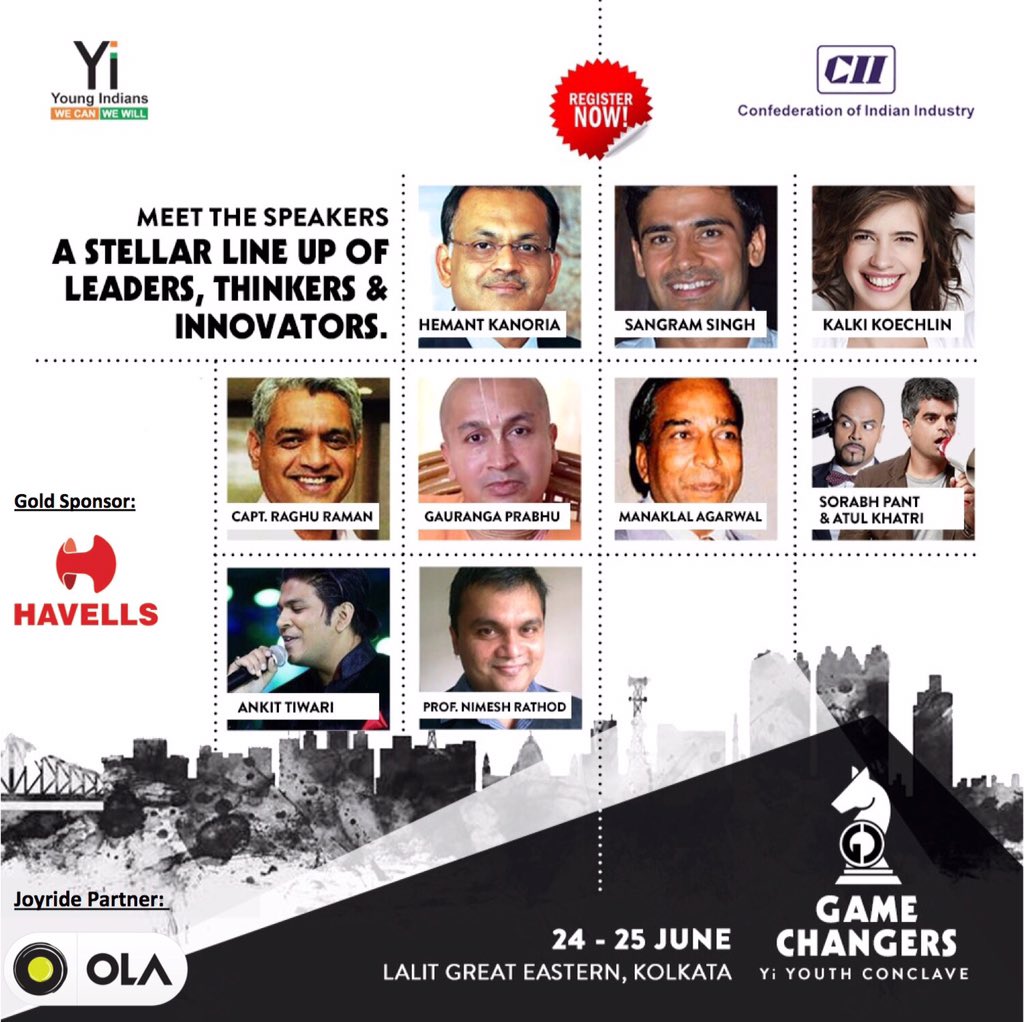 #YIYouthConclave #GameChangers <a href="/YIDelhi/">CII Young Indians - Delhi</a> <a href="/YashodharaB/">Yashodhara Bajoria</a> <a href="/anuj_kothari/">Anuj Kothari</a> <a href="/YiBLR/">Yi Bangalore</a> <a href="/YiTweets/">Young Indians (Yi)</a> <a href="/YiChandigarh/">Yi Chandigarh</a> <a href="/ankitdmittal/">am</a>