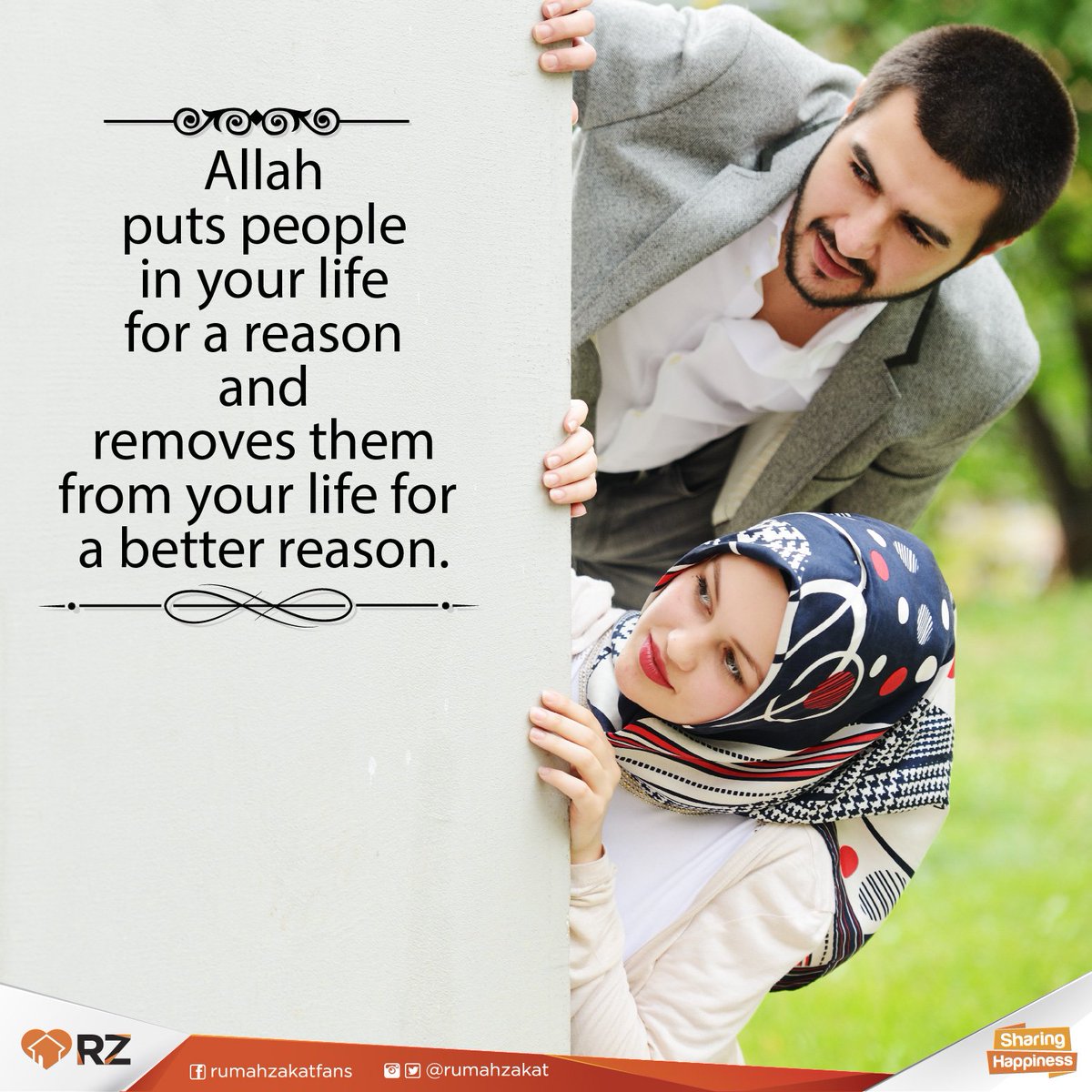 rumahzakat's tweet photo. Allah mendatangkan dan mengambil seseorang dari kehidupanmu untuk satu alasan baik #RZInspirasi https://t.co/Qp0f2clMgr