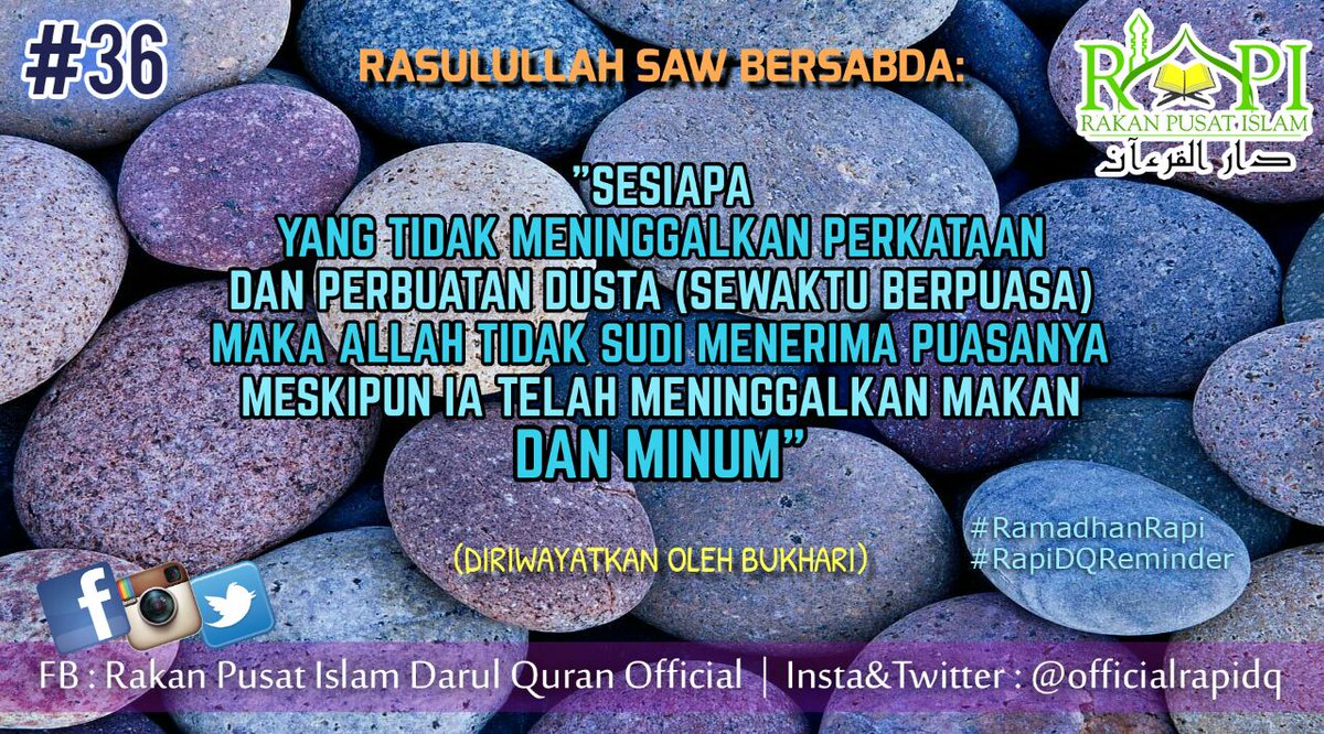 officialrapidq's tweet photo. #RamadhanRapi #RamadhanKareem #RapiDQReminder #36 #PublisitiInformasiRapi https://t.co/yMLqxEd7j7