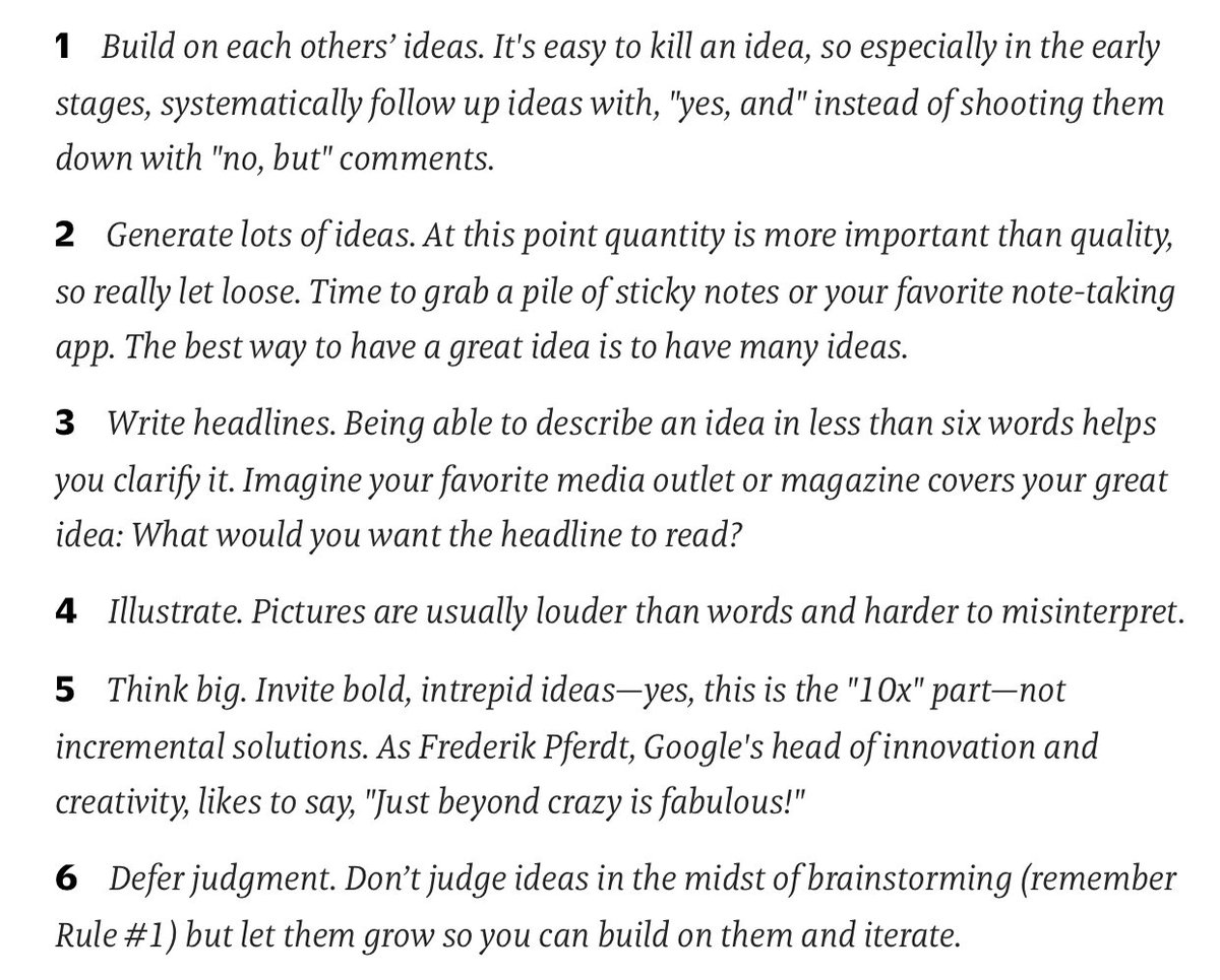 possibleorgau's tweet photo. The 3 step process Google uses to develop ideas.
"How To Brainstorm Like A Googler"
https://t.co/zUnMi4i3U3 https://t.co/L5RauFyRgp