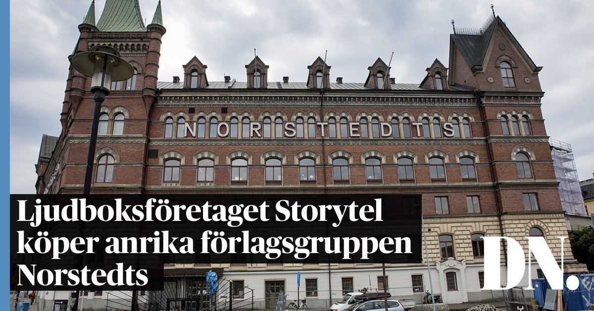 dagensnyheter's tweet photo. Storytel köper Norstedts.
https://t.co/1m4P1PiX6G https://t.co/p1GCYXCHTa