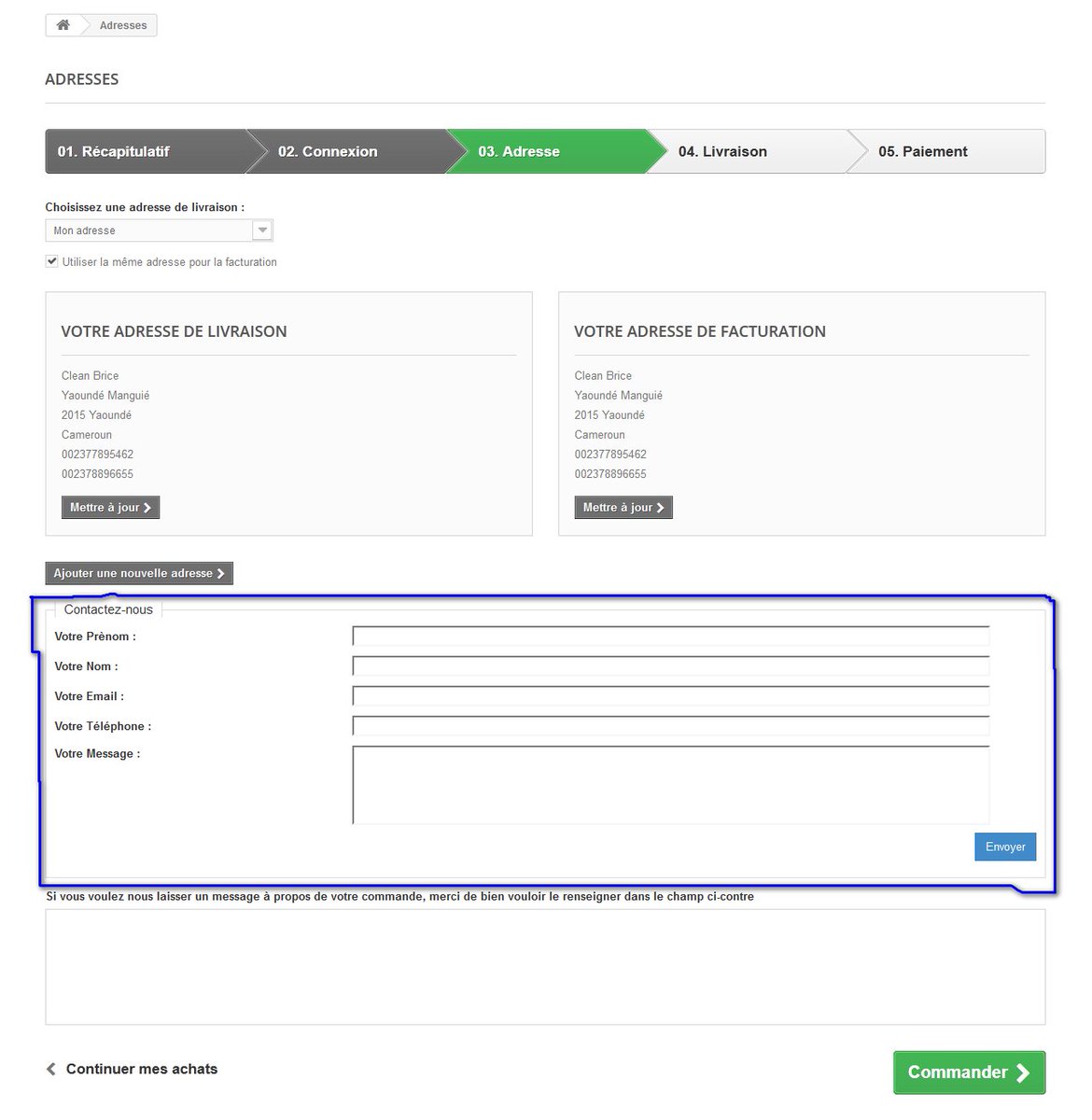cleanpresta's tweet photo. Module PrestaShop de Contact pendant le processus de commande, plus d’infos : https://t.co/X7IQr7AniH https://t.co/kGA5vmn2JN