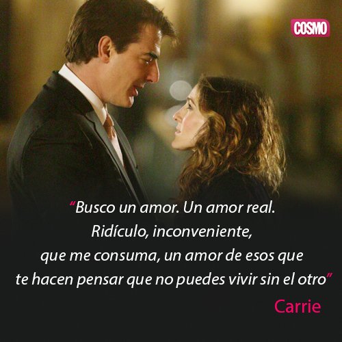 CanalCOSMO's tweet photo. Reflexión de #Carrie en su búsqueda del amor ♥ https://t.co/gA5fDb4Zk9