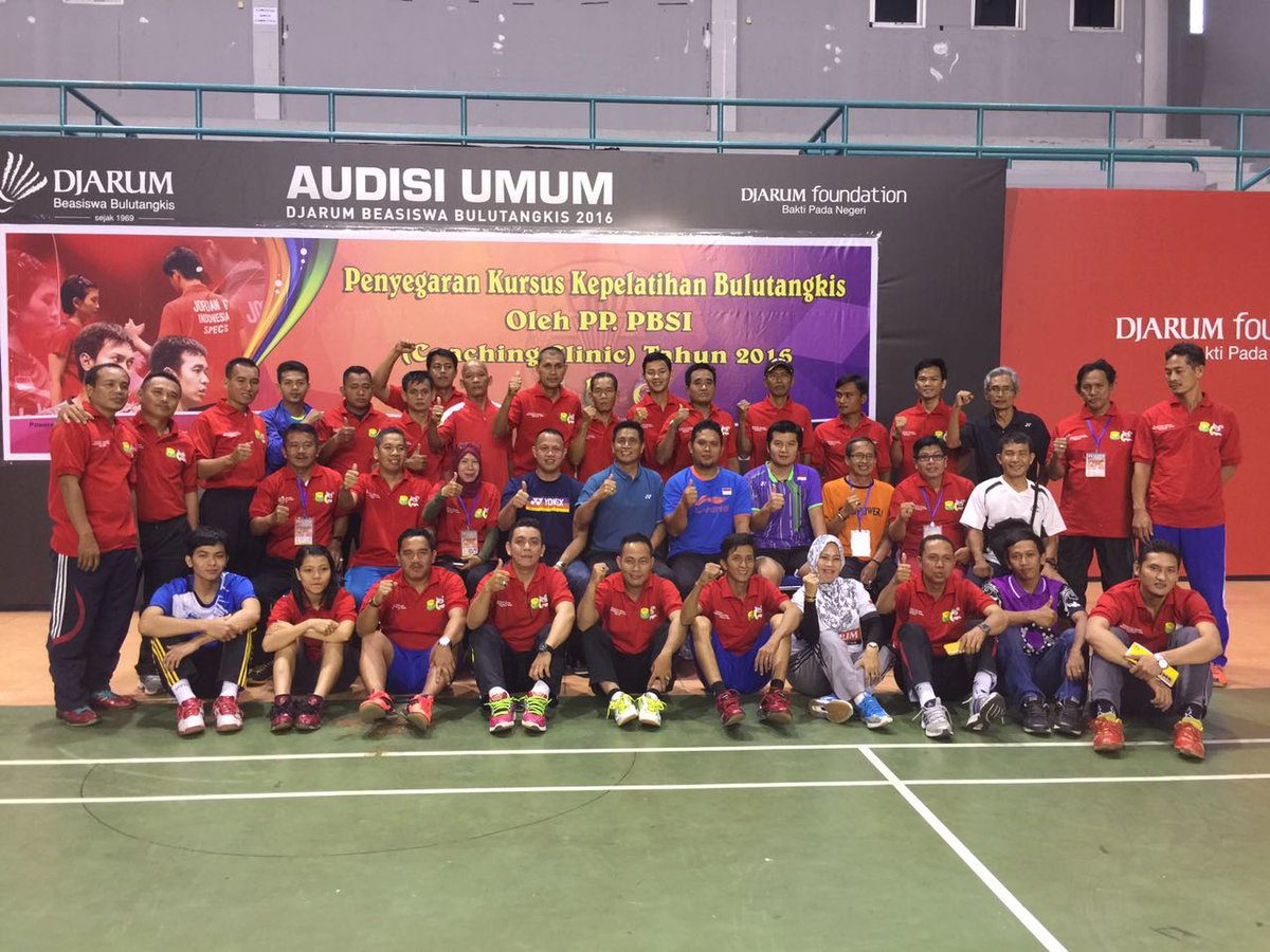 INABadminton's tweet photo. Coaching Clinic oleh PP PBSI di Palembang https://t.co/kdo7rK8S4s