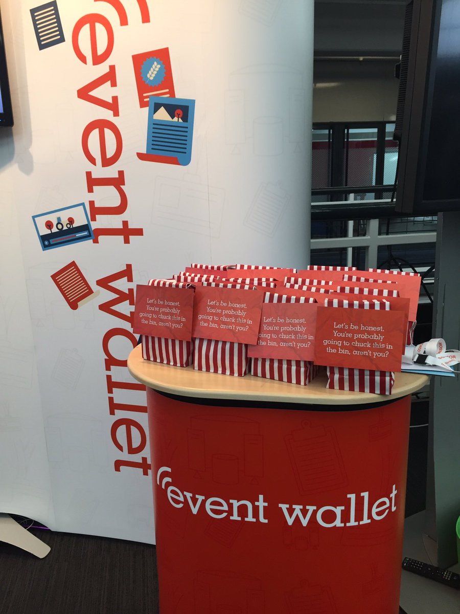 event_wallet's tweet image. Come and treat yourself to a bag of popcorn and find out all about Event Wallet at our stand. #b2bsummit