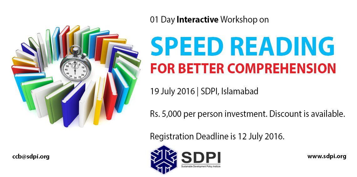 asif_mehmoodpk's tweet photo. #SDPI #Training #Workshop on #Speed #Reading for #Better #Comprehension
For Details Visit: https://t.co/ZLhcrwCOyN https://t.co/pvS4WFnxtb