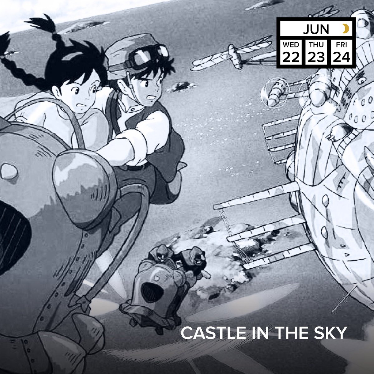 Tonight at 9pm, Castle in the Sky premieres for “A Hard Day’s Night” film programme.
#summerfilm #screening #ramadan