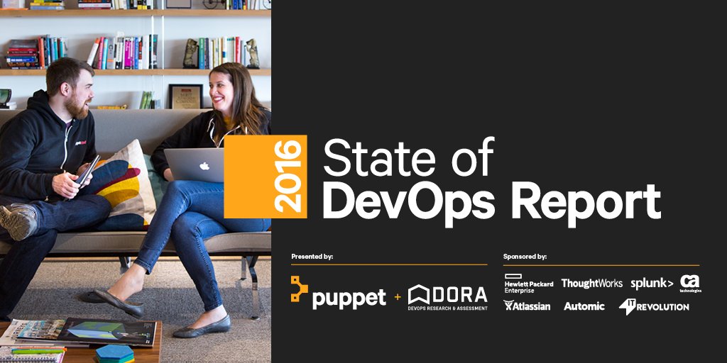 Thanks to everyone who took the 2016 #StateofDevOps survey! The report is now available: puppet.com/resources/whit…