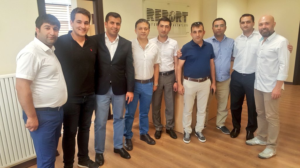 MehmetAliDim's tweet photo. #Azerbaycan'ın en çok tıklanan haber sitesi Report.az sahibi Murat Aliyev ve çalışan gazetecileri ziyaret ettik. https://t.co/3z6VPsqjz9