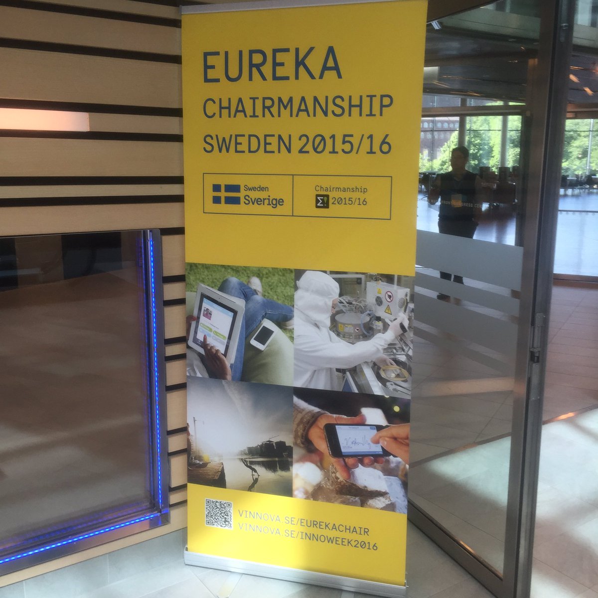 Entering the conference hall and face the identity and typeface made by our sister agency <a href="/soderhavet_com/">Söderhavet</a> #iot4real
