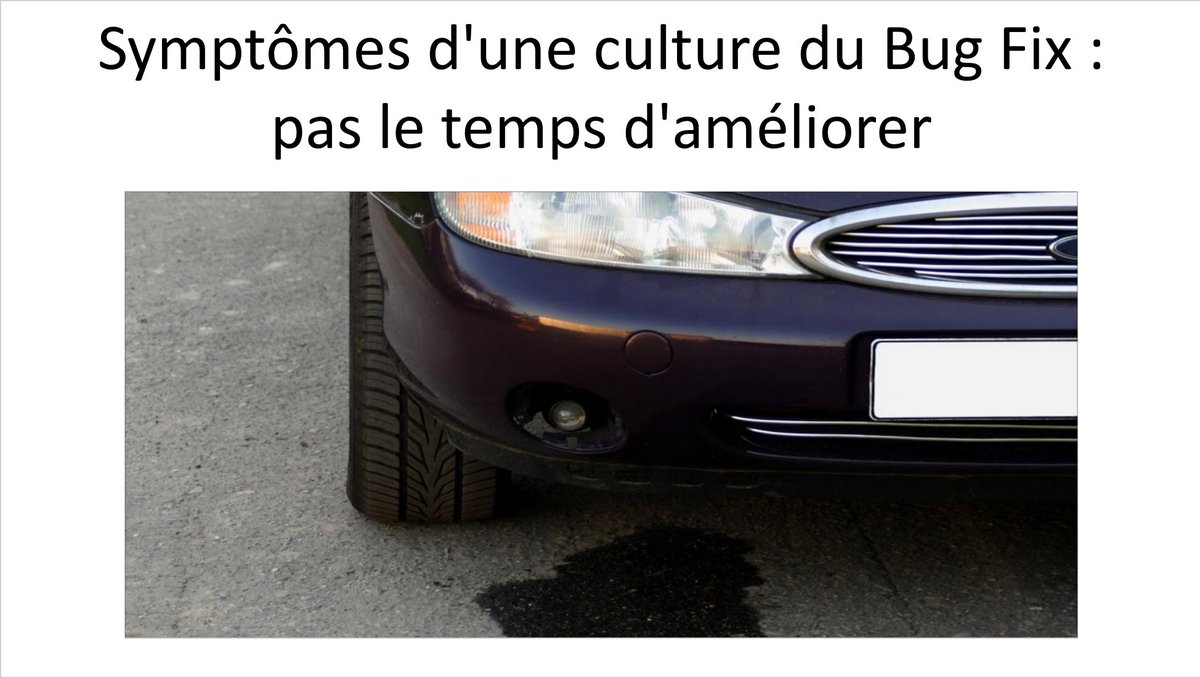 OCTOTechnology's tweet photo. 3 symptômes d'une culture du #bug fix...  #chtidej #code #software https://t.co/CcqJlaulhe