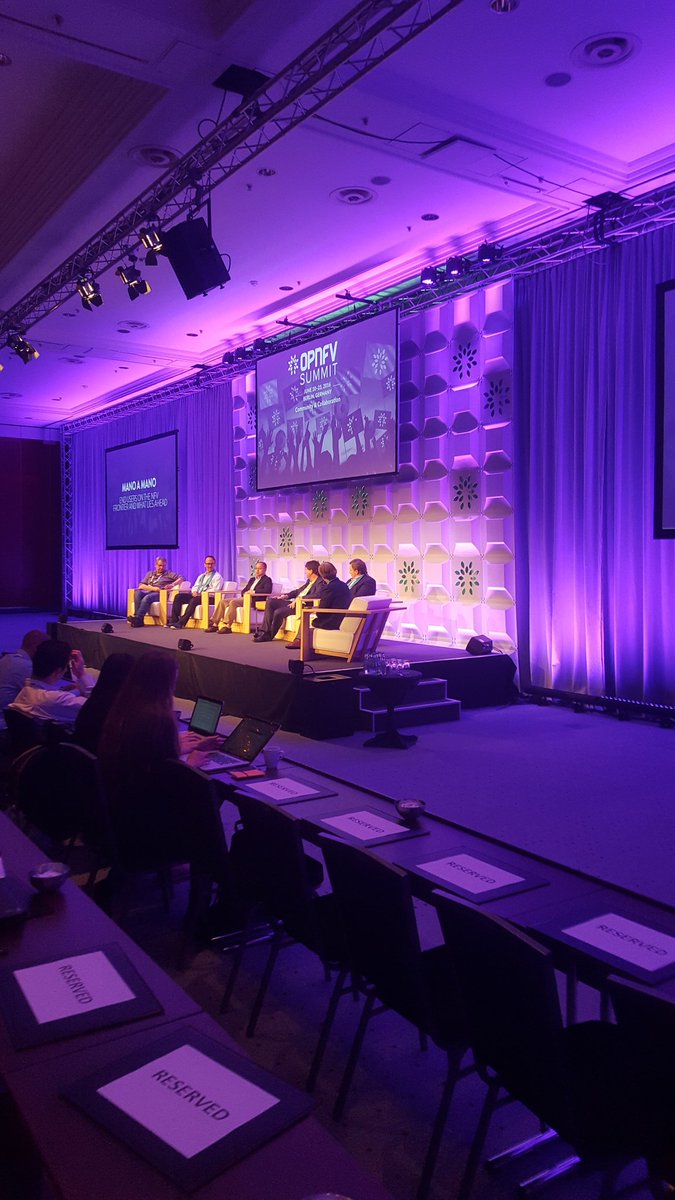 Great discussions of MANO at #OPNFVSummit app life cycle, onboarding... a panel with diverse views