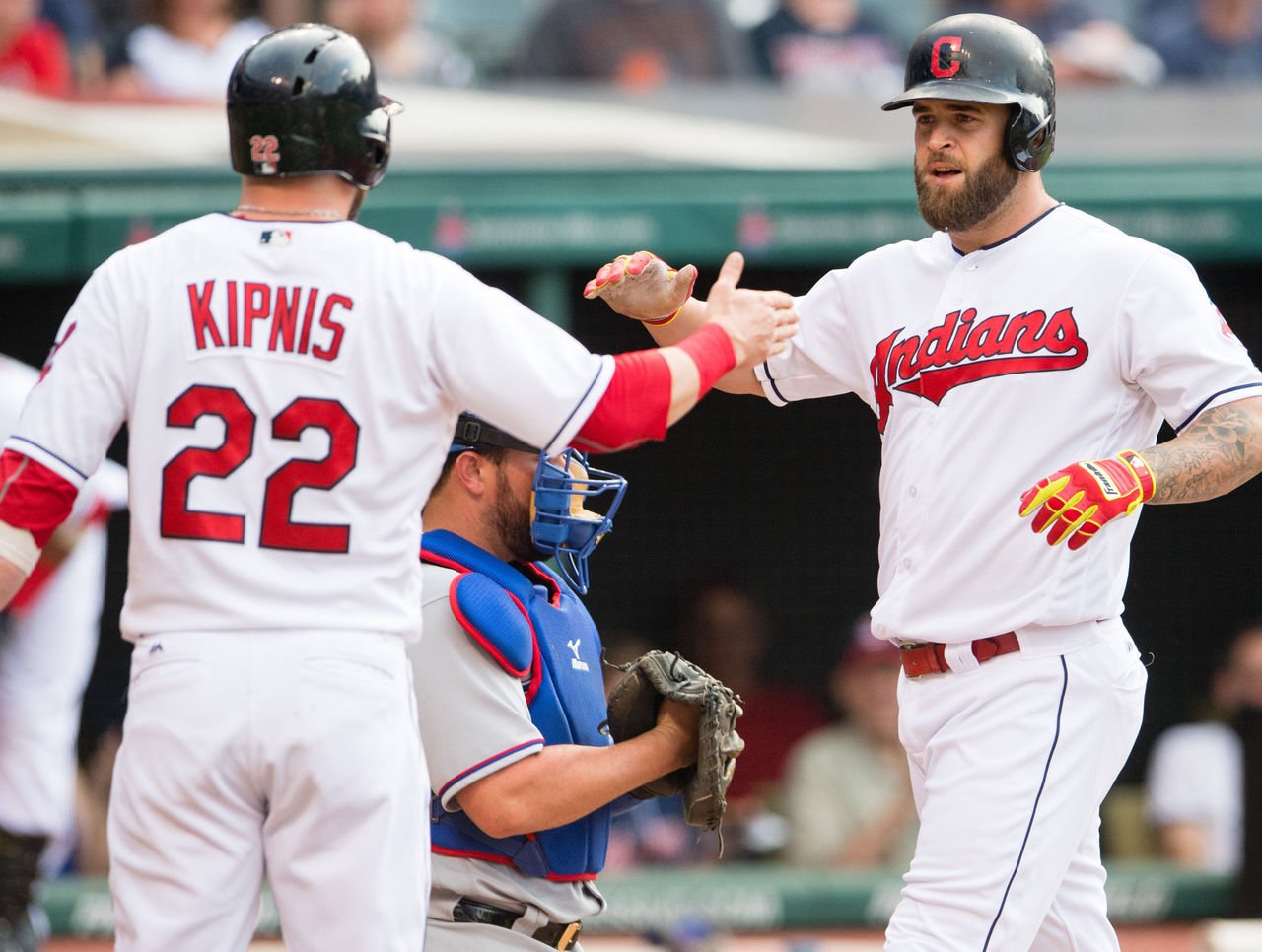 Zesty MLB Indians on Twitter "Kipnis, Napoli create makeshift "Jobu