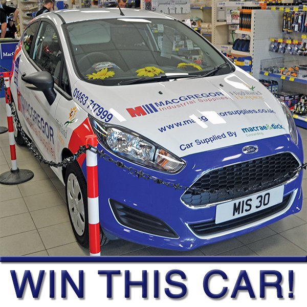 MacGregorSocial's tweet image. Who&apos;d like to win a Ford Fiesta?! Raffle tickets are for sale in our stores - support @Highlandhospice #ProjectBuild