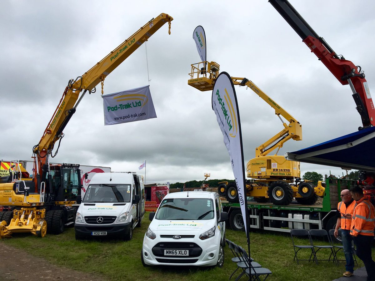 PodTrak's tweet photo. An overview of our stand M6 at @Rail_Live in Long Marston today #RailLive2016 #OTP @ontrackplant https://t.co/Xuio53tiyn