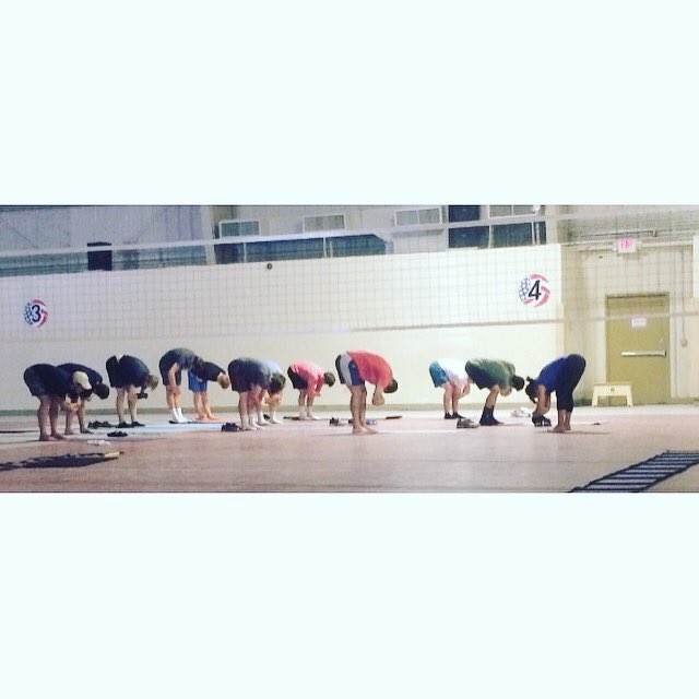 StrengthFT's tweet photo. Morning yoga before the the #Cavs parade! @cavs #CLE #SFT https://t.co/IykRricckF