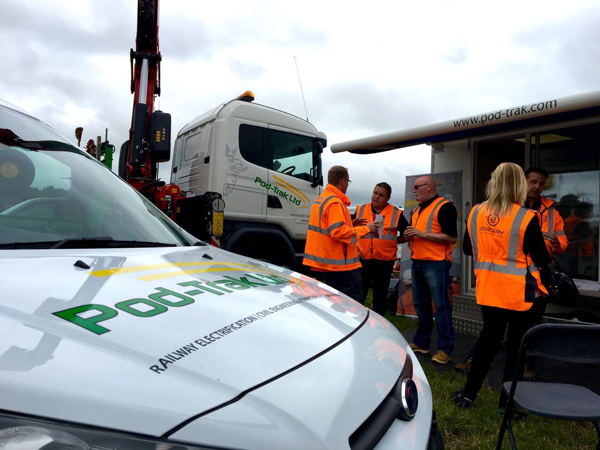 PodTrak's tweet photo. An overview of our stand M6 at @Rail_Live in Long Marston today #RailLive2016 #OTP @ontrackplant https://t.co/Xuio53tiyn