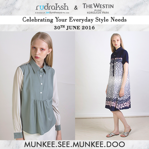 StudioRudraksh's tweet photo. Be part of the effortlessly #chic movement with #munkeeseemunkeedo #TheWestin 30 June - we're getting #Pune stylish! https://t.co/EQBgeNdkeO