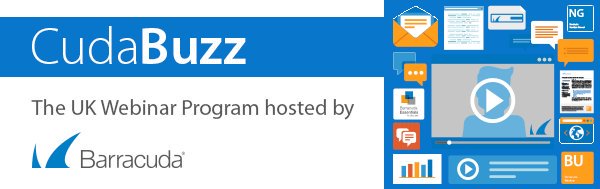 BarracudaEMEA's tweet photo. Join us this Friday for our FREE webinar on Barracuda Back Up. Register Now! https://t.co/vGOGQEh82e #cudabuzz https://t.co/XVuPICdvqL