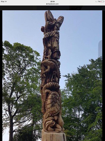 Mary'stree#tropicalworld#roundhaypark#yorkshirecarver...all finished and unveiled.....enjoy